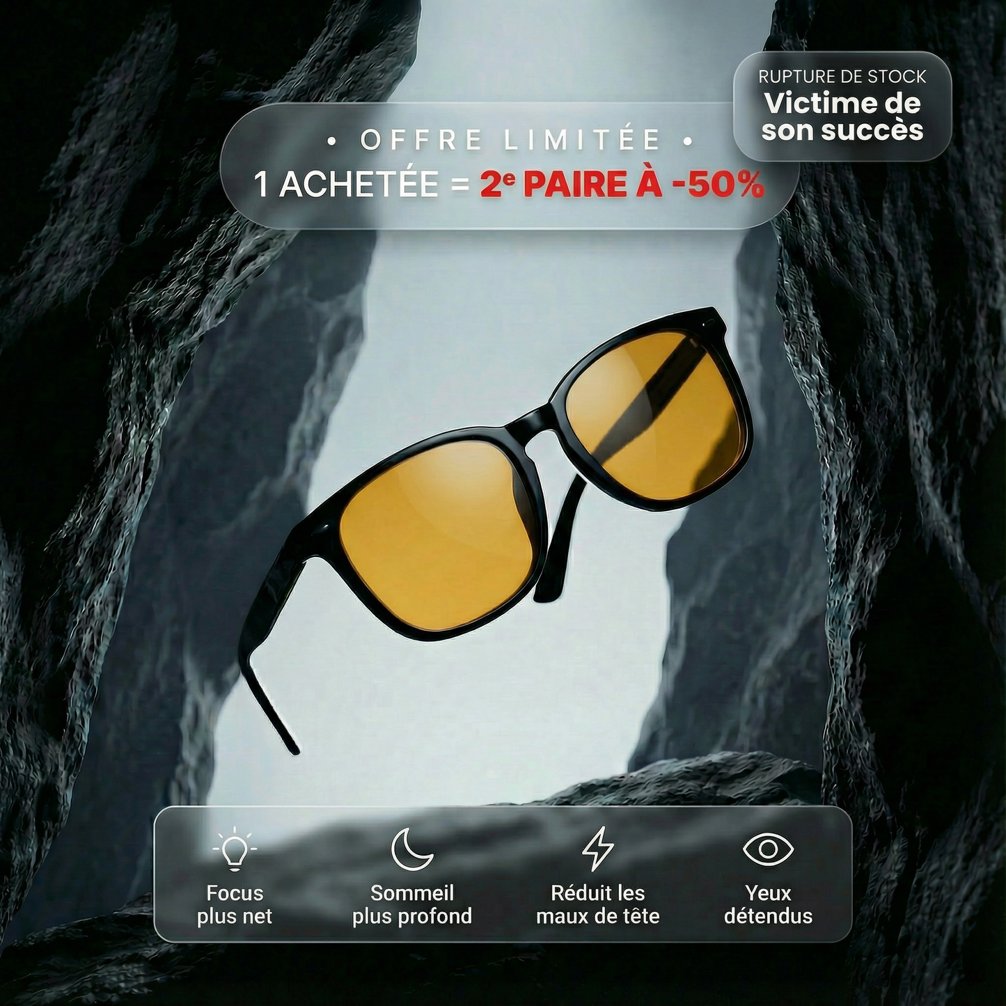 Noctoflow™ – Lunettes Anti Lumière Bleue