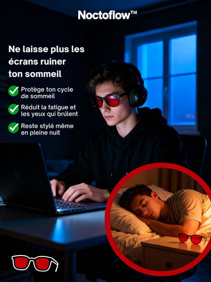 Noctoflow™ – Lunettes Anti Lumière Bleue