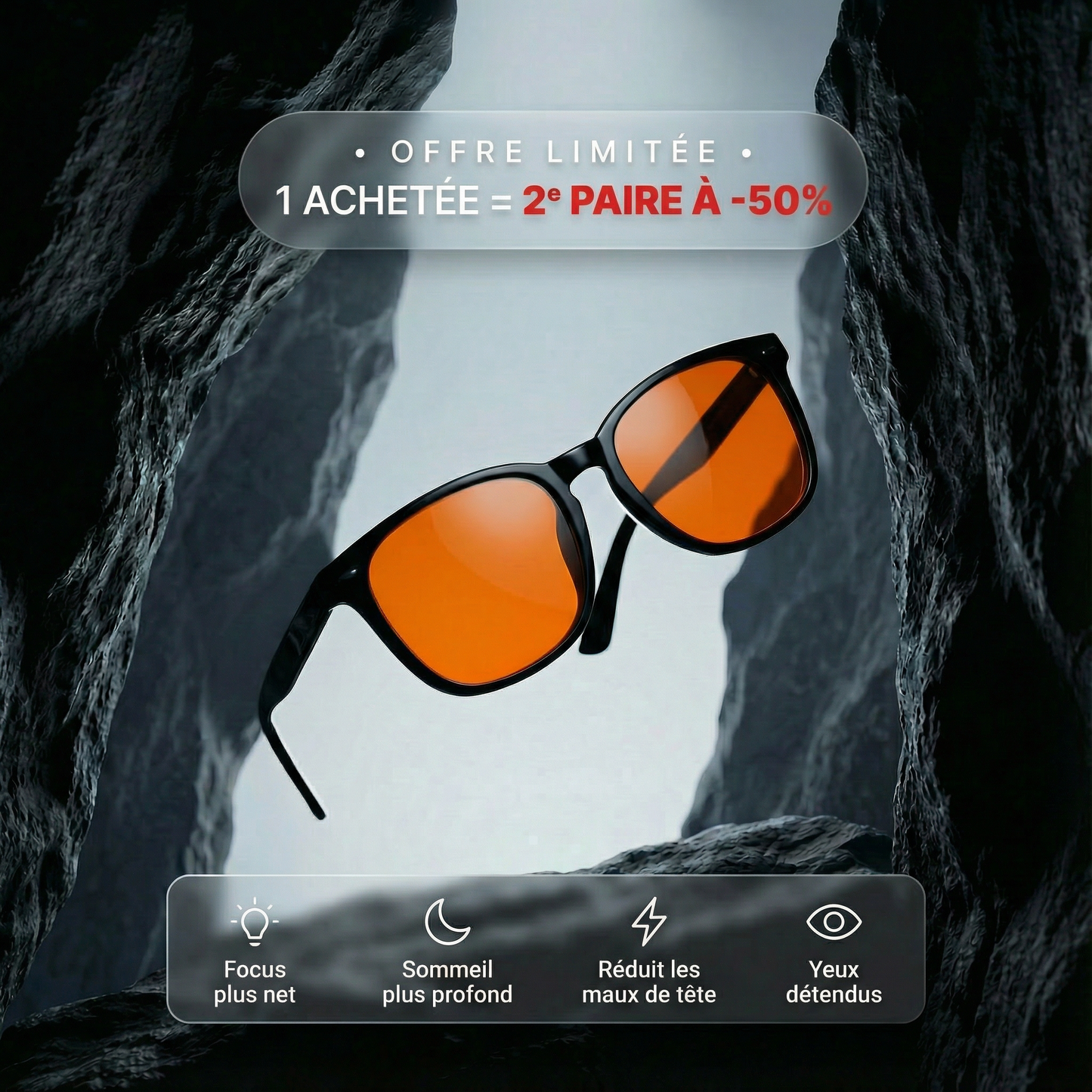 Noctoflow™ – Lunettes Anti Lumière Bleue