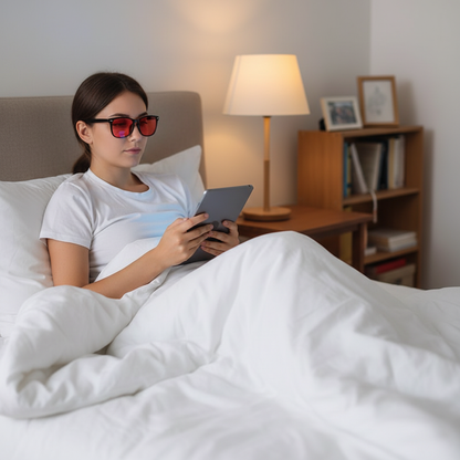 Anti Blue Light Glasses with Red Tinted Lenses Better Sleep Red Lens Filter Glasses Men Women Orange Yellow Lenses Glasses